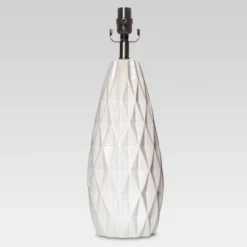 Faceted Ceramic Large Lamp Base White - Threshold™ -Threshold GUEST 048a6fec 999a 4be3 b619 5d35c87ec3f0