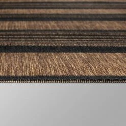 5' X 7' Stripe Outdoor Rug Brown - Threshold™ -Threshold GUEST 093b74d3 613e 471e b714 d048c32800c1
