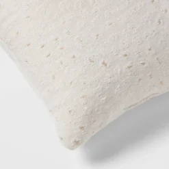 18"x18" Luxe Leopard Jacquard Square Decorative Pillow Ivory - Threshold™ -Threshold GUEST 09b6ce5f b220 4b7a b674 5110eb1abf80