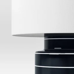 Glossy Table Lamp Navy And White (Includes LED Light Bulb) - Threshold™ 7 Glossy Table Lamp Navy And White (Includes LED Light Bulb) - Threshold™ -Threshold GUEST 0f8f586d 58b0 484f 97b1 53b07fa26894