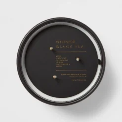15oz Ceramic Jar 3-Wick Black Label Ginger Black Tea Candle - Threshold™ 7 15oz Ceramic Jar 3-Wick Black Label Ginger Black Tea Candle - Threshold™ -Threshold GUEST 101513e9 4210 4604 bdb9 03938613d90c