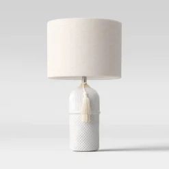 Large Assembled Ceramic Table Lamp White - Threshold™ -Threshold GUEST 110180f4 8e56 42b0 95f4 39a5d92c8373