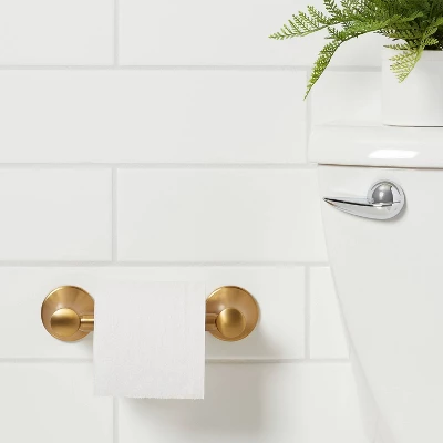 Casual Toilet Paper Holder - Threshold™ 3 Casual Toilet Paper Holder - Threshold™