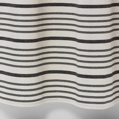 Striped Shower Curtain Black/White - Threshold™ 5 Striped Shower Curtain Black/White - Threshold™ - Image 3