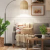 Addison Arc Floor Lamp With Natural Rattan Shade - Threshold™ 2 Addison Arc Floor Lamp With Natural Rattan Shade - Threshold™ -Threshold GUEST 16730a16 e760 4191 9491 15d69e703556