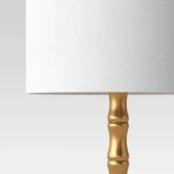 Large Bamboo Table Lamp (Includes LED Light Bulb) Brass - Threshold™ -Threshold GUEST 18044299 d5f2 42ac 836d b9503588291a