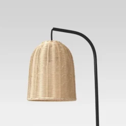 Addison Rattan Table Lamp Brown - Threshold™ -Threshold GUEST 18115be0 d520 4a1b 8ec5 a1ebd57528ae