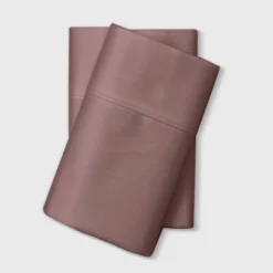 King 800 Thread Count Solid Performance Pillowcase Set Mauve - Threshold™