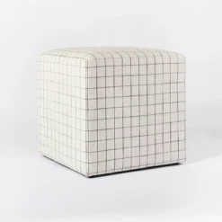 Lynwood Square Upholstered Cube - Threshold™ Designed With Studio McGee -Threshold GUEST 1afdd8c6 7f38 45c0 a987 618b90e96fa5
