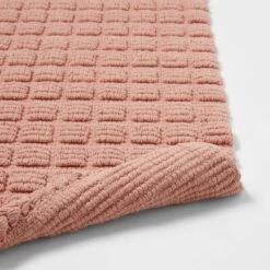 20"x32" Square Tufted Bath Rug Clay Pink - Threshold™ -Threshold GUEST 1fd0ba5f e294 426b 9282 7214e9ac95bf