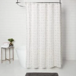 Shapes Shower Curtain White - Threshold™ 7 Shapes Shower Curtain White - Threshold™ -Threshold GUEST 2348665e 10f7 404e a9cd 5e48a0646658