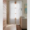 1pc 52"x84" Sheer Chiffon Curtain Panel White - Threshold™ -Threshold GUEST 241fe3c1 18d6 46ff b966 ac3cdb41fbc3