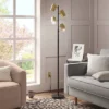 Dean Spotlight Floor Lamp Black/Brass (Includes LED Light Bulb) - Threshold™