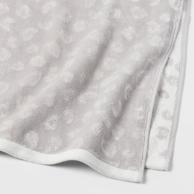 Leopard Reversible Towel Gray - Threshold™ 5 Leopard Reversible Towel Gray - Threshold™ - Image 3