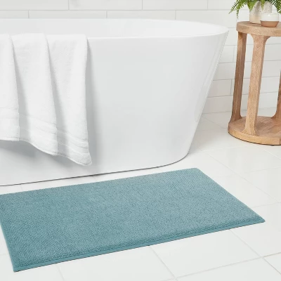 20"x34" Fine Chenille Memory Foam Bath Rug - Threshold™ 3 20"x34" Fine Chenille Memory Foam Bath Rug - Threshold™
