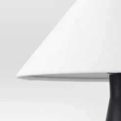 Ceramic Table Lamp With Tapered Shade Black (Includes LED Light Bulb) - Threshold™ -Threshold GUEST 2f5353b0 5f4d 45e5 8276 0f240a50e418