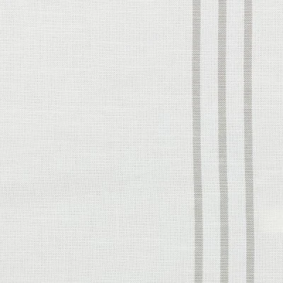 2pk 42"x36" Light Filtering Stripe Border Curtain Tiers Cream/Gray - Threshold™ 5 2pk 42"x36" Light Filtering Stripe Border Curtain Tiers Cream/Gray - Threshold™ - Image 3