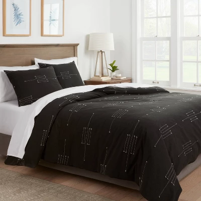 Clipped Linework Duvet Set - Threshold™ 3 Clipped Linework Duvet Set - Threshold™