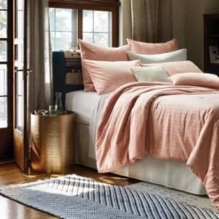 8pc Luxe Velvet Comforter Set Salmon Pink - Threshold™ -Threshold GUEST 35ef6809 9716 43ab a517 15cca31df0eb