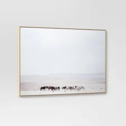 60" X 40" Plains Framed Wall Canvas In Pine Frame - Threshold™ -Threshold GUEST 3959cd1d d250 468e 8127 0c9cbbf33c09