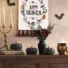 Set Of 3 Small Ceramic Halloween Pumpkins With Gold Stem - Threshold™ -Threshold GUEST 3a1a8e5b c36a 4def bb74 7d776c99c050