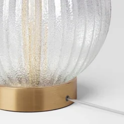 Small Ribbed Glass Lamp Base Clear - Threshold™ -Threshold GUEST 3afd392d 594c 4005 9b08 cc2e50aa3c8c