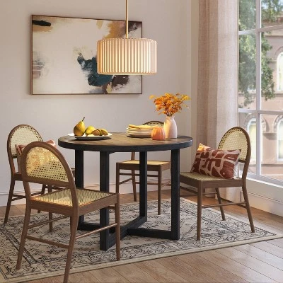 Bamboo Ceiling Drum Light Natural - Threshold™ 4 Bamboo Ceiling Drum Light Natural - Threshold™ - Image 2