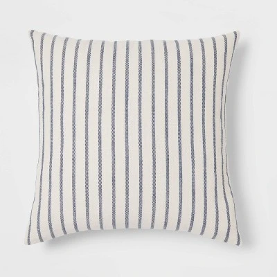 Oversized Cotton Striped Square Throw Pillow - Threshold™ 7 Oversized Cotton Striped Square Throw Pillow - Threshold™ - Image 5