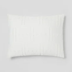 8pc Tufted Broken Stripe Comforter Bedding Set White - Threshold™ 16 8pc Tufted Broken Stripe Comforter Bedding Set White - Threshold™ -Threshold GUEST 42d4bc3b 6ba7 4bc5 a927 866f33fe3fc0