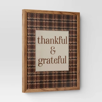 16" X 20" Thankful & Grateful Framed Under Plexi - Threshold™ 4 16" X 20" Thankful & Grateful Framed Under Plexi - Threshold™ - Image 2