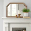 36" X 26" French Country Mantle Wood Mirror Natural - Threshold™ -Threshold GUEST 4e87bb24 bf24 4e6a 8a30 c8b4a0959b21
