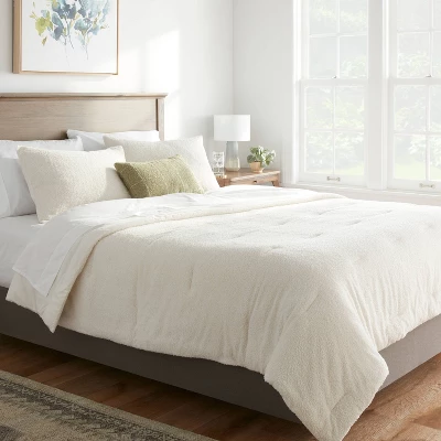 Cozy Chenille Comforter & Sham Set - Threshold™ 3 Cozy Chenille Comforter & Sham Set - Threshold™