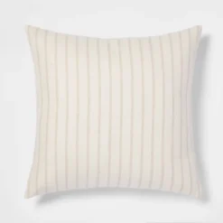 Oversized Cotton Striped Square Throw Pillow - Threshold™ 12 Oversized Cotton Striped Square Throw Pillow - Threshold™ -Threshold GUEST 4f713579 8e75 4463 a43e 8ad2a3afb065