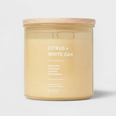 Wellness Jar Citrus And White Oak Candle Yellow - Threshold™ 8 Wellness Jar Citrus And White Oak Candle Yellow - Threshold™ - Image 6
