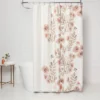 Blooms Flat Weave Shower Curtain Coral - Threshold™ -Threshold GUEST 53008e0c 3d48 4b34 af4e 7619a9d938f5