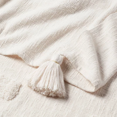 60"x80" Global Tufted Throw Blanket With Tassels - Threshold™ 4 60"x80" Global Tufted Throw Blanket With Tassels - Threshold™ - Image 2