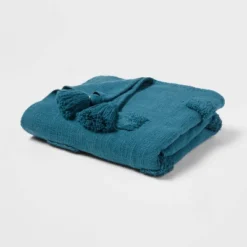 60"x80" Global Tufted Throw Blanket With Tassels - Threshold™ 11 60"x80" Global Tufted Throw Blanket With Tassels - Threshold™ -Threshold GUEST 59eb25ff 94ed 4917 a472 1f3c2c9609a2