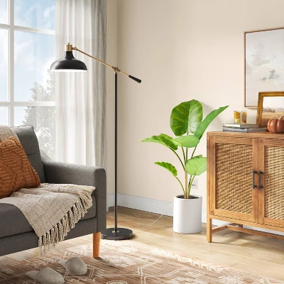 Crosby Schoolhouse Floor Lamp Black - Threshold™ 3 Crosby Schoolhouse Floor Lamp Black - Threshold™