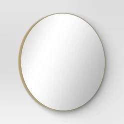 28" Round Infinity Circle Mirror Brass - Threshold™ -Threshold GUEST 657b8dca 2610 403d a3e9 41c02c5bba99