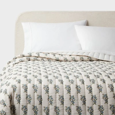 Voile Woodblock Printed Quilt Ivory - Threshold™ 5 Voile Woodblock Printed Quilt Ivory - Threshold™ - Image 3