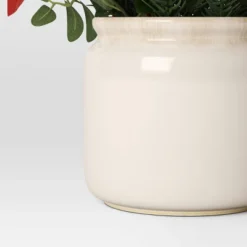 Artificial Plant Large Mixed Greenery And Poinsettia Arrangement - Threshold™ -Threshold GUEST 6db2cd19 3002 40c6 9e0a bd2c98f0c9f3