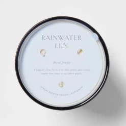 Colored Vase Glass With Dustcover Rainwater Lily Candle Gray - Threshold™ 12 Colored Vase Glass With Dustcover Rainwater Lily Candle Gray - Threshold™ -Threshold GUEST 6efd91a6 961e 4e90 a80c c65ad3c57740