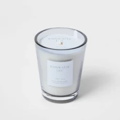 Colored Vase Glass With Dustcover Rainwater Lily Candle Gray - Threshold™ 15 Colored Vase Glass With Dustcover Rainwater Lily Candle Gray - Threshold™ -Threshold GUEST 7339fae5 ce6f 45a1 a5a1 db5f23225a58