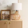 Boho Rattan Table Lamp Brown - Threshold™ -Threshold GUEST 750a8fe8 ac83 43a2 8747 44de89dffc90