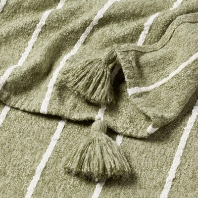 Tasseled Boucle Bed Throw - Threshold™ 4 Tasseled Boucle Bed Throw - Threshold™ - Image 2