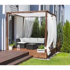 66"-120" Dual Mounted Indoor/Outdoor Tension Window Rod Light Gray - Threshold™ -Threshold GUEST 778e8f70 86b4 4274 9f61 b1ebb5d4b18a