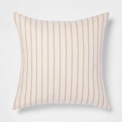 Oversized Cotton Striped Square Throw Pillow - Threshold™ 8 Oversized Cotton Striped Square Throw Pillow - Threshold™ - Image 6