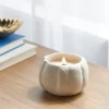 12oz Brushed Abstract Pumpkin Ceramic With Woodwick And Dustcover Dried Leaves + Hickory Candle - Threshold™ -Threshold GUEST 7d91ce14 7ba3 41b6 a71f 038ed8099dba