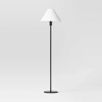 Stick Floor Lamp With Tapered Shade Black - Threshold™ 6 Stick Floor Lamp With Tapered Shade Black - Threshold™ - Image 4