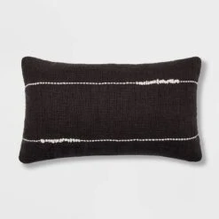 Embroidered Thin Line Lumbar Throw Pillow - Threshold™ 12 Embroidered Thin Line Lumbar Throw Pillow - Threshold™ -Threshold GUEST 83519d45 3b50 42e9 acdb 2aa37482f1a7